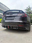 carbon body kit tesla model 3 y s facelift front diffuser lip bumper side skirts hood trims 