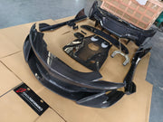 Carbon Fiber Conversion Body Kit For MCLAREN 570S 540C TO 600LT  Set Include:  Front Bumper Front Hood Rear Hood Rear Bumper Rear Spoiler Side Skirts Material: Carbon Fiber
