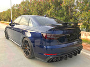 CARBON FIBER DUCKTAIL REAR SPOILER for AUDI A4 S4 B9 B9.5 2017+

Set includes:

Ducktail Rear Spoiler

Material: Carbon Fiber

NOTE: Professional installation is required