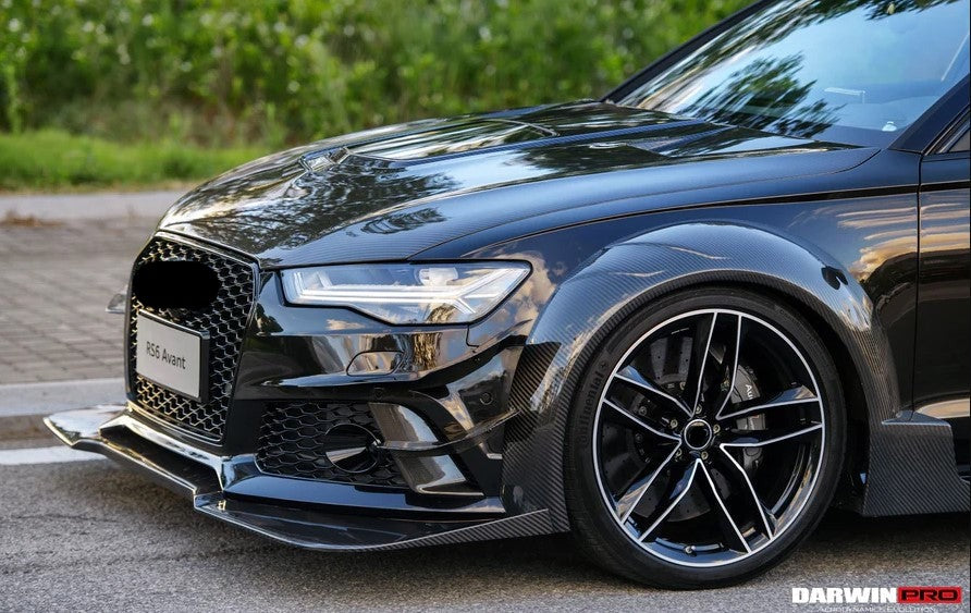 CARBON FIBER FENDER FLARES for AUDI RS6 2013 - 2018