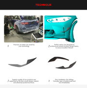CARBON FIBER FRONT BUMPER CANARDS for BMW M3 G80 M4 G82 2021+
