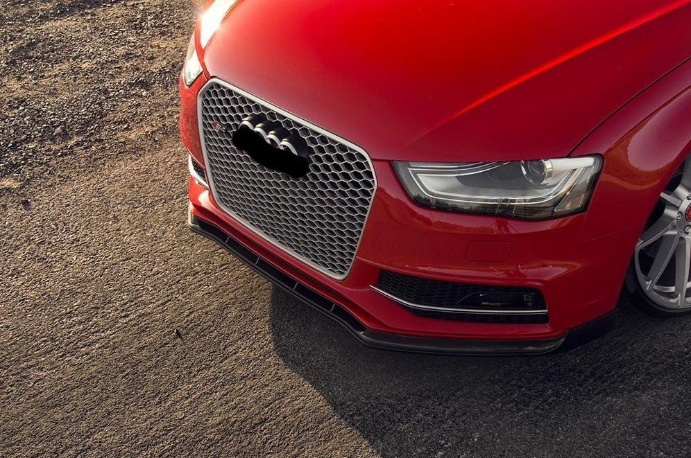 CARBON FIBER FRONT LIP for AUDI A4 S4 2013 - 2015

Set includes:

Front Lip

Material: Carbon Fiber / Fiberglass

NOTE: Professional installation is required