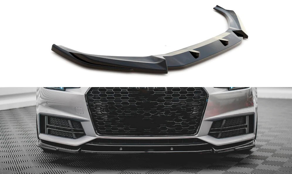 CARBON FIBER FRONT LIP for AUDI A4 S4 B9 2018 - 2019