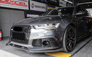 CARBON FIBER FRONT LIP for AUDI RS6 AVANT 2013 - 2018