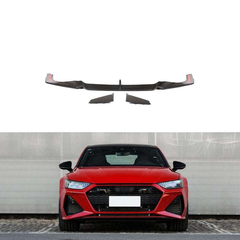 CARBON FRONT LIP for AUDI RS7 C8 2019 - 2023