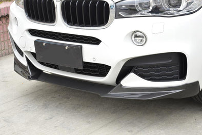 CARBON FIBER FRONT LIP for BMW X6 F16 M SPORT 4-DOOR 2015 - 2018 (Fits:M-TECH)   

Set includes:

Front lip

Material: Real Carbon Fiber

Note: Professional installation is required