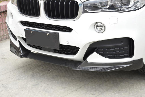 CARBON FIBER FRONT LIP for BMW X6 F16 M SPORT 4-DOOR 2015 - 2018 (Fits:M-TECH)   

Set includes:

Front lip

Material: Real Carbon Fiber

Note: Professional installation is required