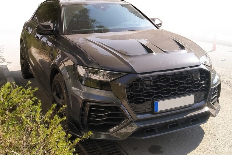 DRY CARBON HOOD for AUDI Q8 4M 2019 - 2023  Set includes:  Hood