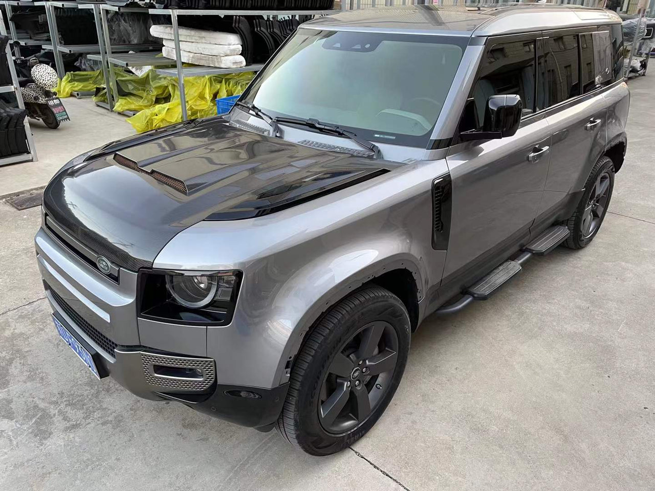 CARBON FIBER HOOD for NEW LAND ROVER DEFENDER L663 2020+

Set includes:

Carbon Fiber Hood Bonnet

Note: Professional installation is required.

Payment ►
Visa
Mastercard
PayPal with a credit card (add 4.4% at checkout)
Payoneer
Cryptocurrency
Shipment ►
By express DHL/UPS/TNT/FedEx
To the local international airport
Special line by air
Special line by the sea
To Europe and the UK by train

Please let us know which shipping option you prefer.