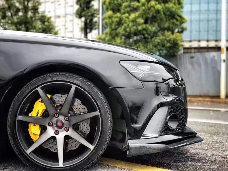 CARBON FIBER REAR FRONT LIP for AUDI RS6 A6 S6 2013 - 2018