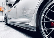 CARBON FIBER SIDE SKIRTS for AUDI RS4 A4 AVANT B9 2018-2020