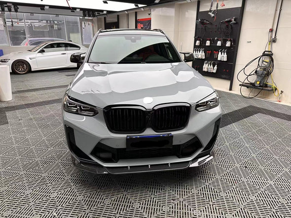 Carbon Front Lip And Rear Diffuser For BMW X3 G01 LCI X3M F97 2021+  Set include:  Front Lip Rear Diffuser Material: Carbon  Note: Professional installation is required