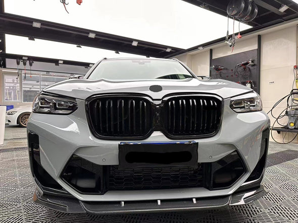 Carbon Front Lip And Rear Diffuser For BMW X3 G01 LCI X3M F97 2021+  Set include:  Front Lip Rear Diffuser Material: Carbon  Note: Professional installation is required