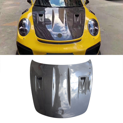 High-quality GT2 RS style full carbon fiber front hood fit for 911 GT3 991