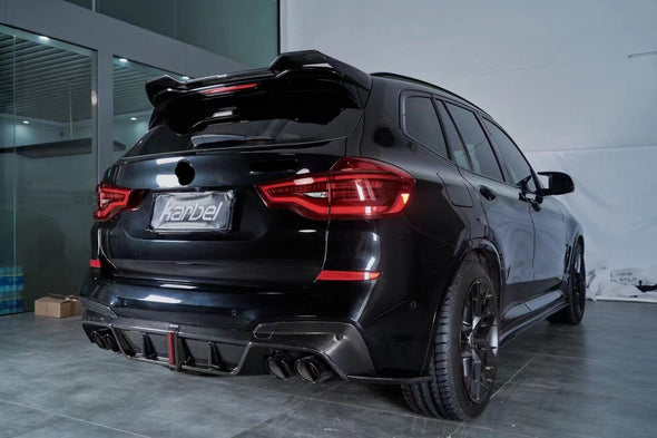 Carbon Rear Diffuser For BMW X3 G01 2018-2021  Set include:  Rear Diffuser with Led Light Material: Carbon  Note: Professional installation is required