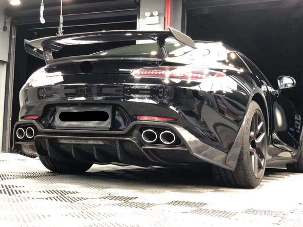 Carbon Rear Diffuser For Mercedes Benz AMG GT C190 2017+  Set include:   Rear Diffuser Material: Carbon  NOTE: Professional installation is required 