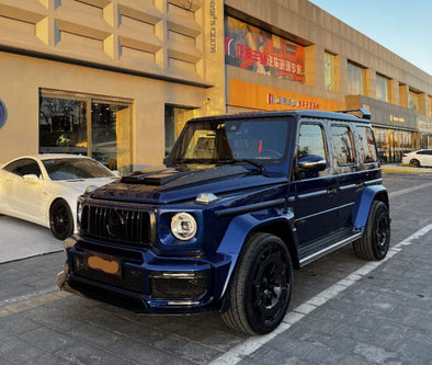 We produced premium quality forged wheels rims for  MERCEDES BENZ G CLASS G63 G500 W463A W464 2020+  Our wheels sizes:  Front 24 x 10 ET 30  Rear 24 x 12 ET 20  Finishing: Glossy Black with red lip carbon ring  Forged wheels can be produced in any wheel specs by your inquiries and we can provide our specs