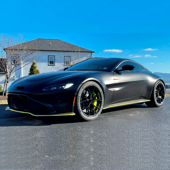 BBS FI-R We produced premium quality forged wheels rims for  ASTON MARTIN VANTAGE  Our wheels sizes:   Front 20 x 9 ET 43  Rear 20 x 11 ET 45  Finishing: Glossy Black  Forged wheels can be produced in any wheel specs by your inquiries and we can provide our specs