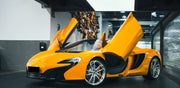 We produced premium quality forged wheels rims for  MCLAREN 650S  Our wheels sizes:   Front 20 x 9 ET 32  Rear 21 x 12.5 ET 38  Finishing: White  Forged wheels can be produced in any wheel specs by your inquiries and we can provide our specs