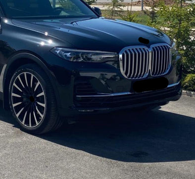 We produced premium quality forged wheels rims for  BMW X7 G07  Our wheels sizes:   Front 22 x 9.5 ET 22  Rear 22 x 10.5 ET 28  Finishing: Glossy Black + Machined Face  Forged wheels can be produced in any wheel specs by your inquiries and we can provide our specs
