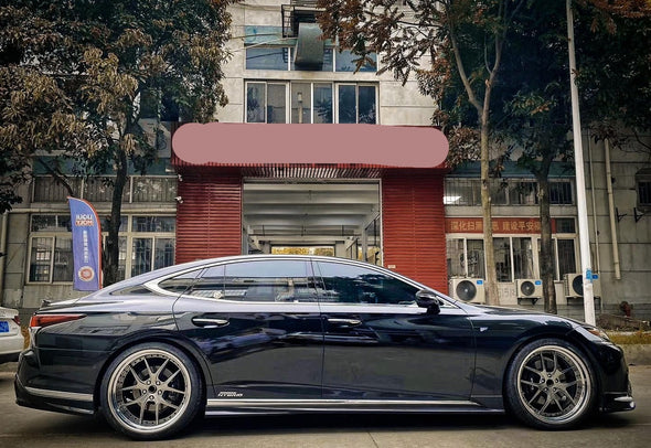 We produced premium quality forged wheels rims for  LEXUS LS  Our wheels sizes:   Front 20 x 8.5 ET 25  Rear 20 x 9.5 ET 35  Finishing: Metal  Forged wheels can be produced in any wheel specs by your inquiries and we can provide our specs