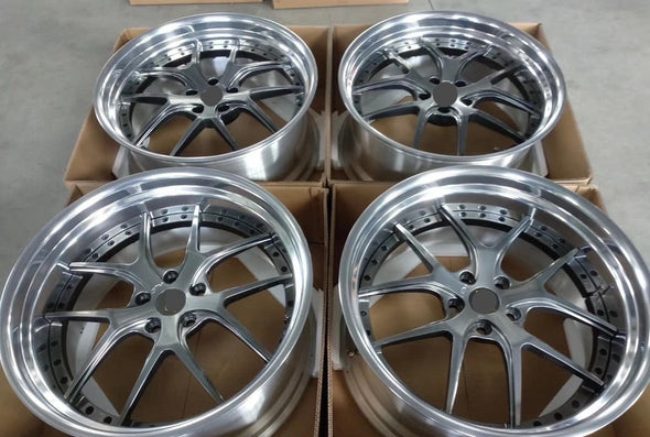 We produced premium quality forged wheels rims for  LEXUS LS  Our wheels sizes:   Front 20 x 8.5 ET 25  Rear 20 x 9.5 ET 35  Finishing: Metal  Forged wheels can be produced in any wheel specs by your inquiries and we can provide our specs