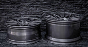 We produced premium quality forged wheels rims for  PORSCHE 911 991.2  Our wheels sizes:   Front 20 x 9 ET 41  Rear 21 x 11.5 ET 67  Finishing: Gunmetal  Forged wheels can be produced in any wheel specs by your inquiries and we can provide our specs
