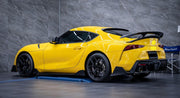 We produced premium quality forged wheels rims for  TOYOTA SUPRA  Our wheels sizes:   Front 20 x 9 ET 32  Rear 20 x 10 ET 40  Finishing: Glossy Black  Forged wheels can be produced in any wheel specs by your inquiries and we can provide our specs