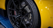 We produced premium quality forged wheels rims for  TOYOTA SUPRA  Our wheels sizes:   Front 20 x 9 ET 32  Rear 20 x 10 ET 40  Finishing: Glossy Black  Forged wheels can be produced in any wheel specs by your inquiries and we can provide our specs