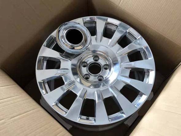 OEM We produced premium quality forged wheels rims for  ROLLS ROYCE PHANTOM  Our wheels sizes:   Front 21 x 9.5 ET 25  Rear 21 x 10 ET 30  Finishing: Chrome  Forged wheels can be produced in any wheel specs by your inquiries and we can provide our specs
