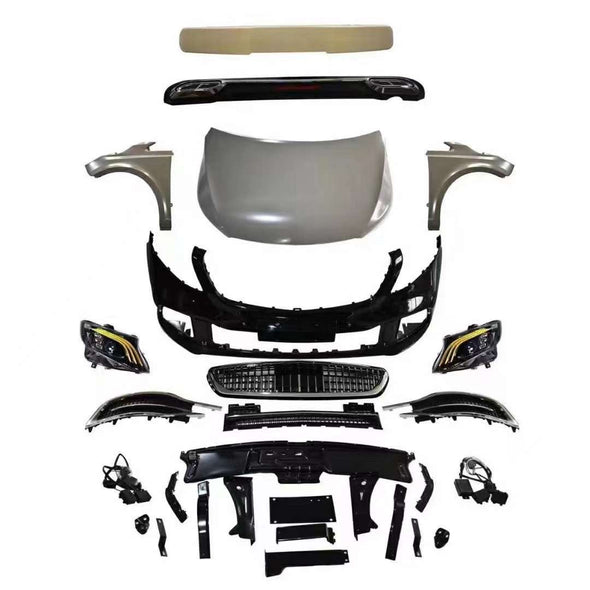 Conversion Body Kit For Mercedes Benz Vito 2009 - 2014 W639 to V-Class W 447 2015+  Set include:  Hood HeadLights Side Fenders Front Bumper Assembly Material: Plastic  Note: Professional installation is required