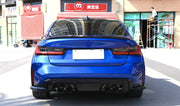 Conversion Body Kit For BMW 3 Series G20 G28 to M3 G80  Set include:    Hood Side Fenders Front Bumper Assembly Front Grille Side Skirts Exhaust Tips Rear Diffuser Rear Bumper Assembly Material: Fiberglass
