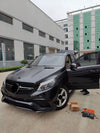 Conversion Body Kit For Mercedes Benz ML W166 To GLE AMG W166  Set include:   Headlights Hood/Bonnet Side Fenders Front Grille Front Bumper Assembly Arches Rear Bumper Assembly Exhaust Tips Taillights NOTE: Professional installation is required