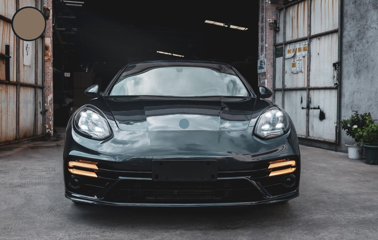 CONVERSION BODY KIT for PORSCHE PANAMERA 970 2010 - 2013 UPGRADE to 971.2 2021 - 2024 TURBO S STYLE FACELIFT

Set includes:

Front Bumper
Front Lip
LED Headlight

Material: Plastic

NOTE: Professional installation is required. Factory LED DRL must be reused