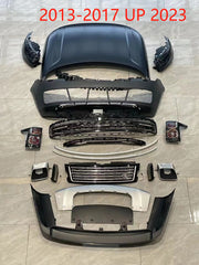 Conversion FaceLift Body Kit For Land Rover Range Rover L405 2013 - 2017 Upgrage to Range Rover L460 2023+  Set include: Front Bumper Assembly With LED Lights Hood / Bonnet HeadLights TailLights Exhaust Tips Front Grille Rear Bumper Rear Diffuser Material: Plastic