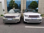 Conversion FaceLift Body Kit For Land Rover Range Rover L405 2013 - 2017 Upgrage to Range Rover L460 2023+  Set include: Front Bumper Assembly With LED Lights Hood / Bonnet HeadLights TailLights Exhaust Tips Front Grille Rear Bumper Rear Diffuser Material: Plastic