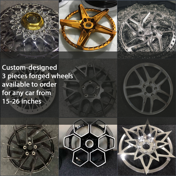 3-Piece FORGED WHEELS FOR VOLKSWAGEN GOLF