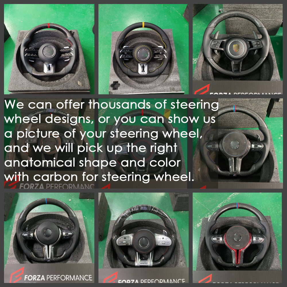 Custom Carbon Steering Wheel for MERCEDES-Benz C-class W206 C63S AMG C200 W205 W204