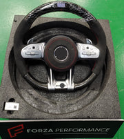 Custom Carbon Steering Wheel for MERCEDES-Benz C-class W206 C63S AMG C200 W205 W204