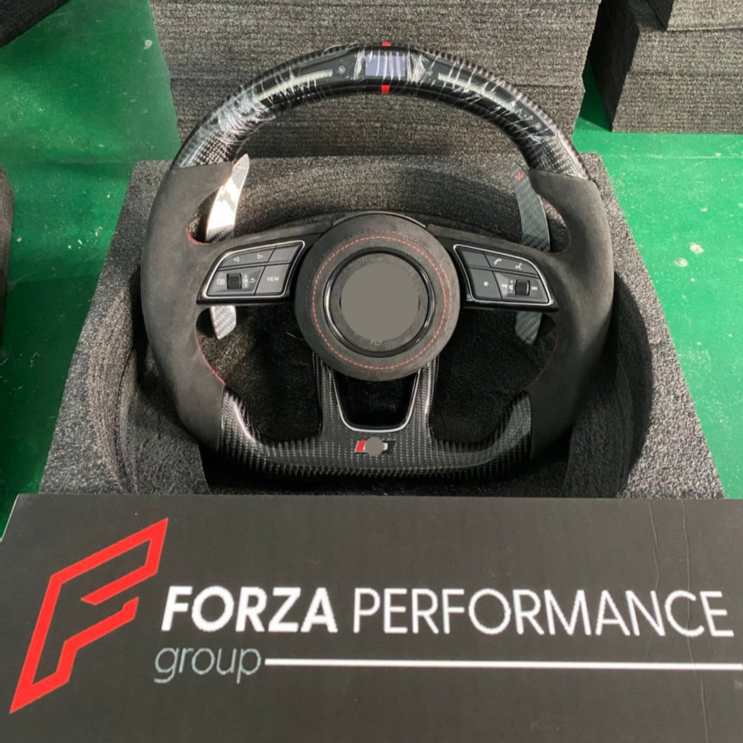 Custom Carbon Steering Wheel for AUDI RS3 RS4 RS5 RS6 RS7 RS Q8