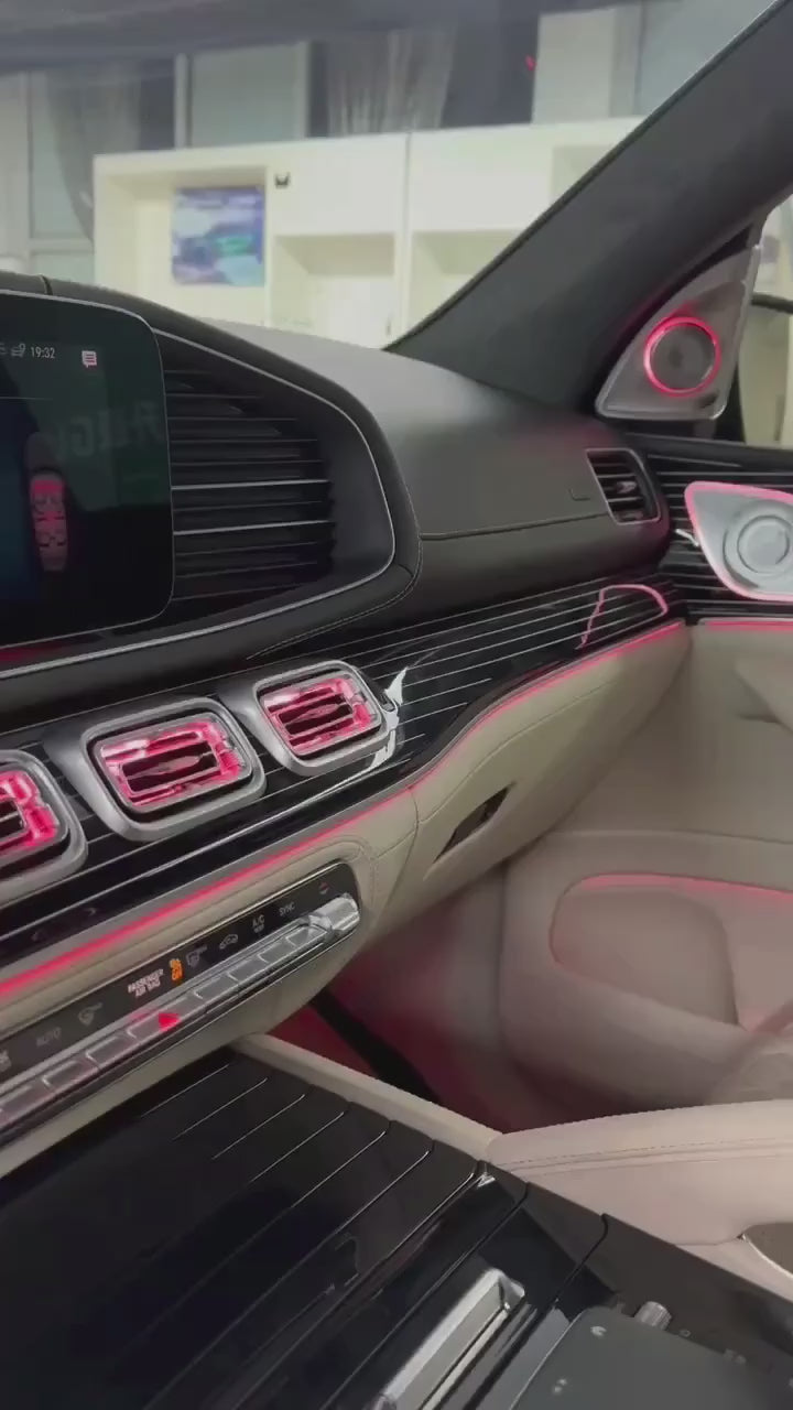 Air vents with ambient lights for Mercedes Benz GLS X167 2019+