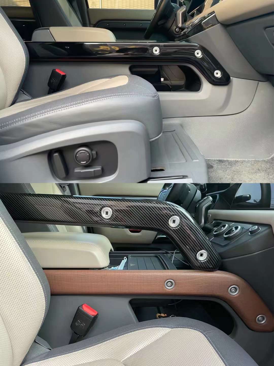 20 DEFENDER INTERIOR TRIM KITS Black & Carbon look