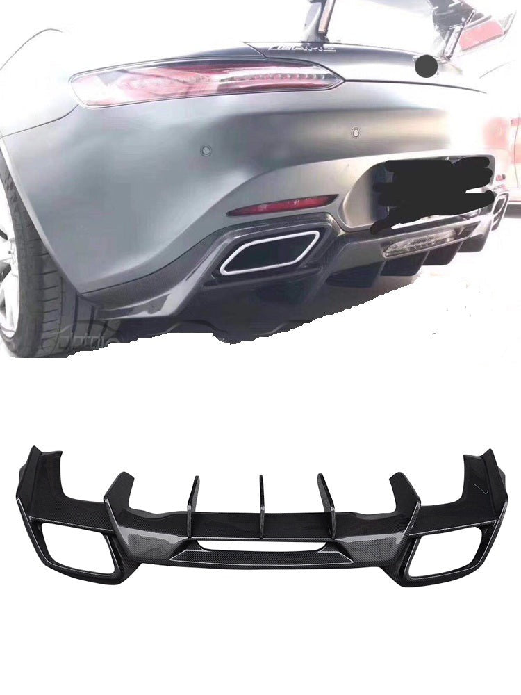 Carbon Fiber Rear Bumper Diffuser Spoiler Body Kit For AMG GT GTS R ...