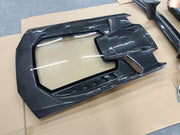 Dry Carbon Body Kit For Lamborghini Huracan LP580 - 610 EVO 2014+  Set include: Hood Duck Tail Spoiler Material: Dry Carbon  NOTE:    Professional installation is required during installation