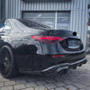 Dry Carbon Body Kit For Mercedes Benz S Class AMG W223 2020+  Set include:  Front Lip Rear Diffuser Front Bumper Air Vents Rear Spoiler Exhaust Tips Material: Dry Carbon  Note: Professional installation is required