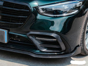 DRY CARBON BODY KIT for MERCEDES BENZ S CLASS AMG W223 2020+  Set includes:  Front Lip with LED Trunk Spoiler Rear Diffuser Air Vents