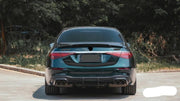 DRY CARBON BODY KIT for MERCEDES BENZ S CLASS AMG W223 2020+  Set includes:  Front Lip with LED Trunk Spoiler Rear Diffuser Air Vents