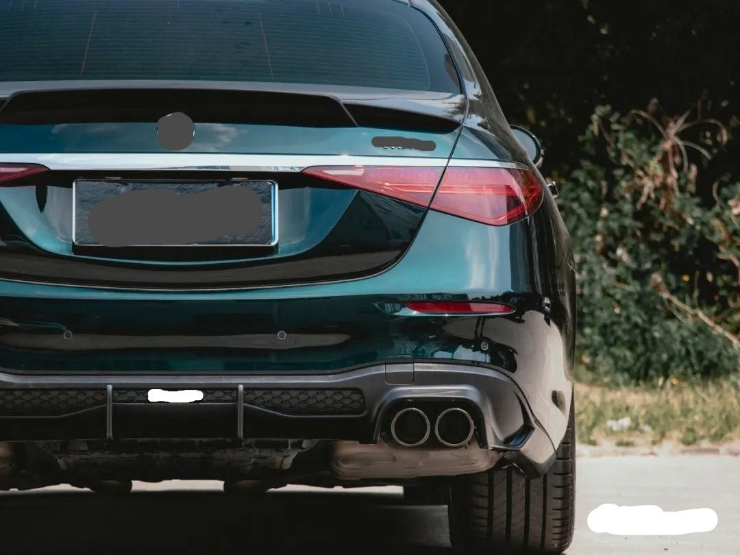 DRY CARBON BODY KIT for MERCEDES BENZ S CLASS AMG W223 2020+  Set includes:  Front Lip with LED Trunk Spoiler Rear Diffuser Air Vents