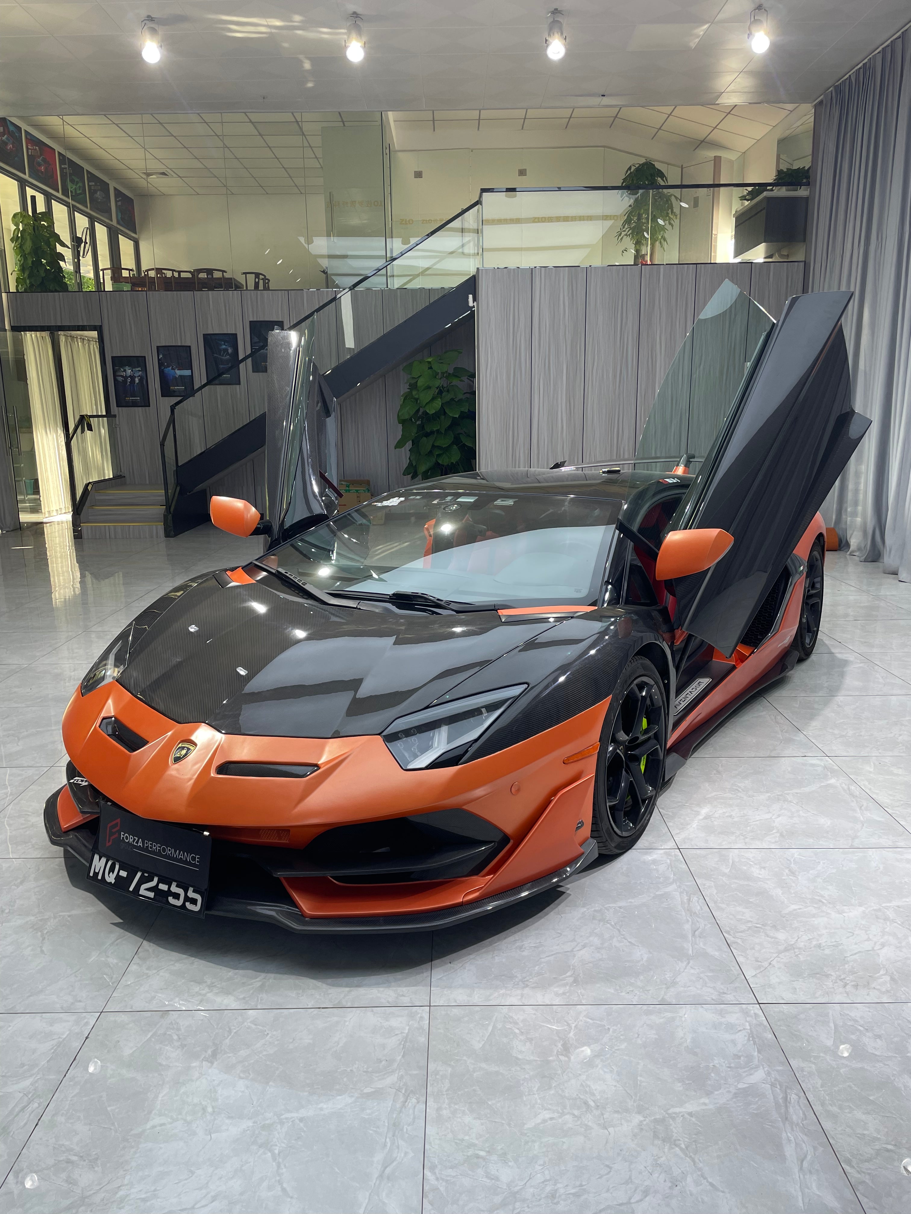 Lp720 Engine DRY CARBON CONVERSION BODY KIT for LAMBORGHINI AVENTADOR LP700 LP720 L ...