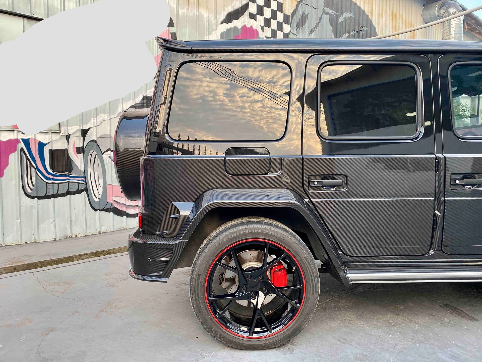 Dry Carbon Fiber Wide Body Kit for Mercedes-Benz G-Class W463A W464 2018+

Set includes:

Front Bumper
LED DRL
Hood | Bonnet
Front Fender Flares
Front Door Panels
Rear Fender Flares
Rear Door Panels
Rear Bumper
Roof Light bar with LED DRL
Roof Spoiler

Material: Dry Carbon Fiber

NOTE: Professional installation is required

Payment ►
Visa
Mastercard
PayPal with a credit card (add 4.4% at checkout)
Payoneer
Cryptocurrency
Shipment ►
By express DHL/UPS/TNT/FedEx
To the local international airport
Special line
